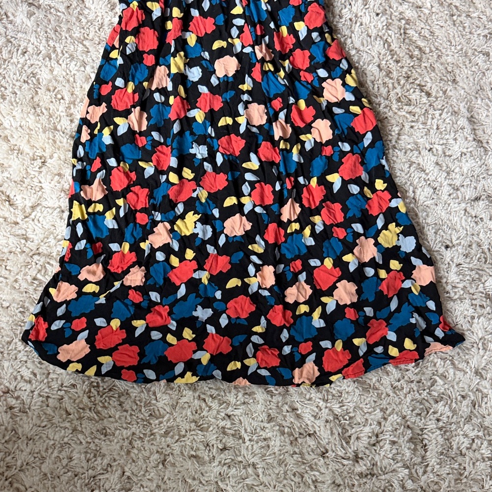 Colorful Floral Flowy Flower Long Maxi long petite pocketed spring fashion Dress - Picture 4 of 7
